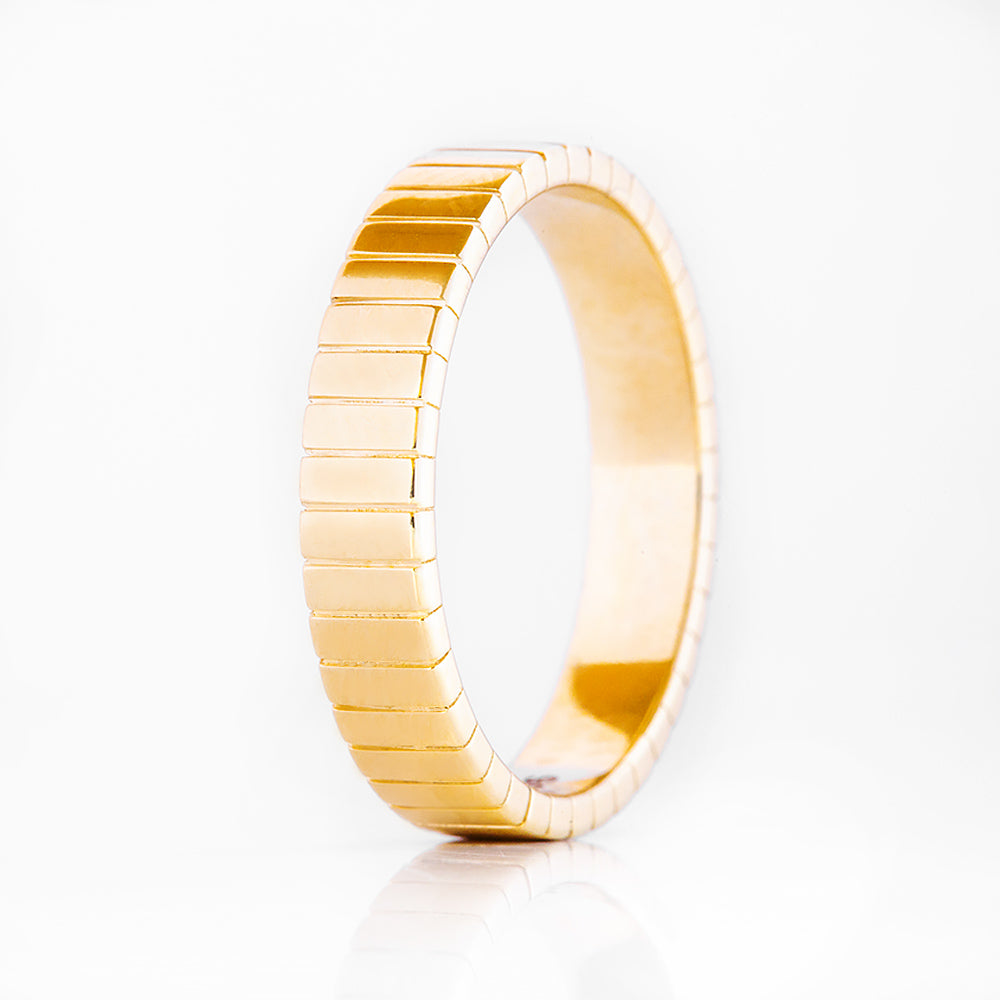 Caspian, a Solid Gold Wedding Band