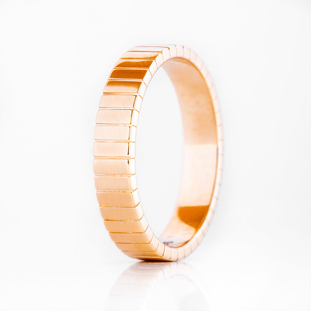 Caspian, a Solid Gold Wedding Band