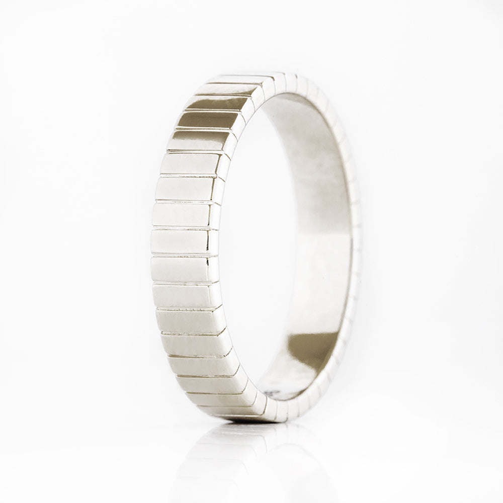 Caspian, a Solid Gold Wedding Band