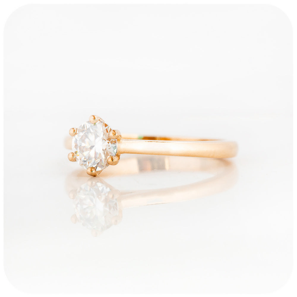 The 6 Claw Brilliant cut Diamond Ring - 0.50ct