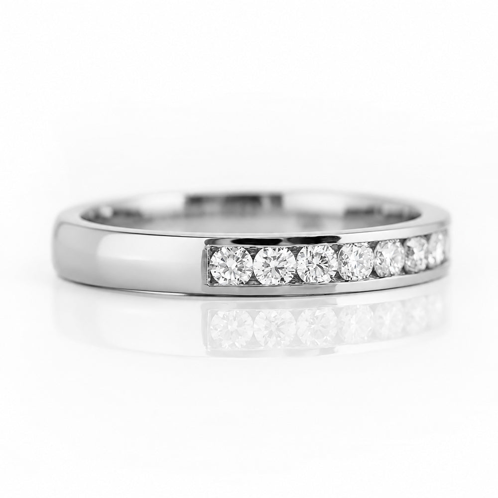 Tanya, a Brilliant cut Lab Diamond Channel Ring - Victoria's Jewellery