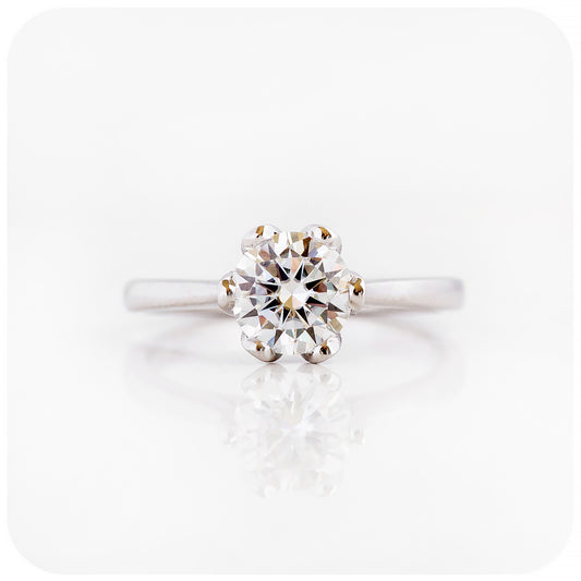 Brilliant cut Lab Grown Diamond Solitaire Engagement Ring - Victoria's Jewellery