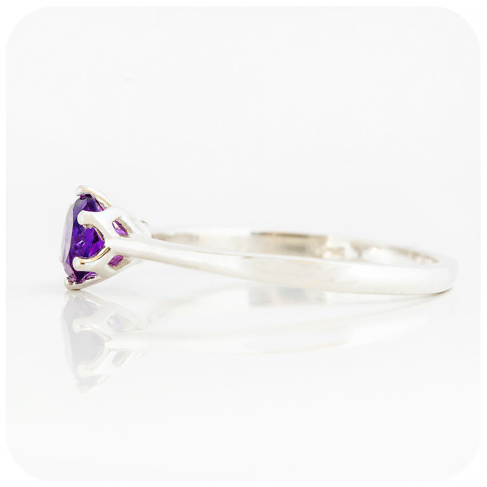 Tulip, a Six Claw Amethyst Ring