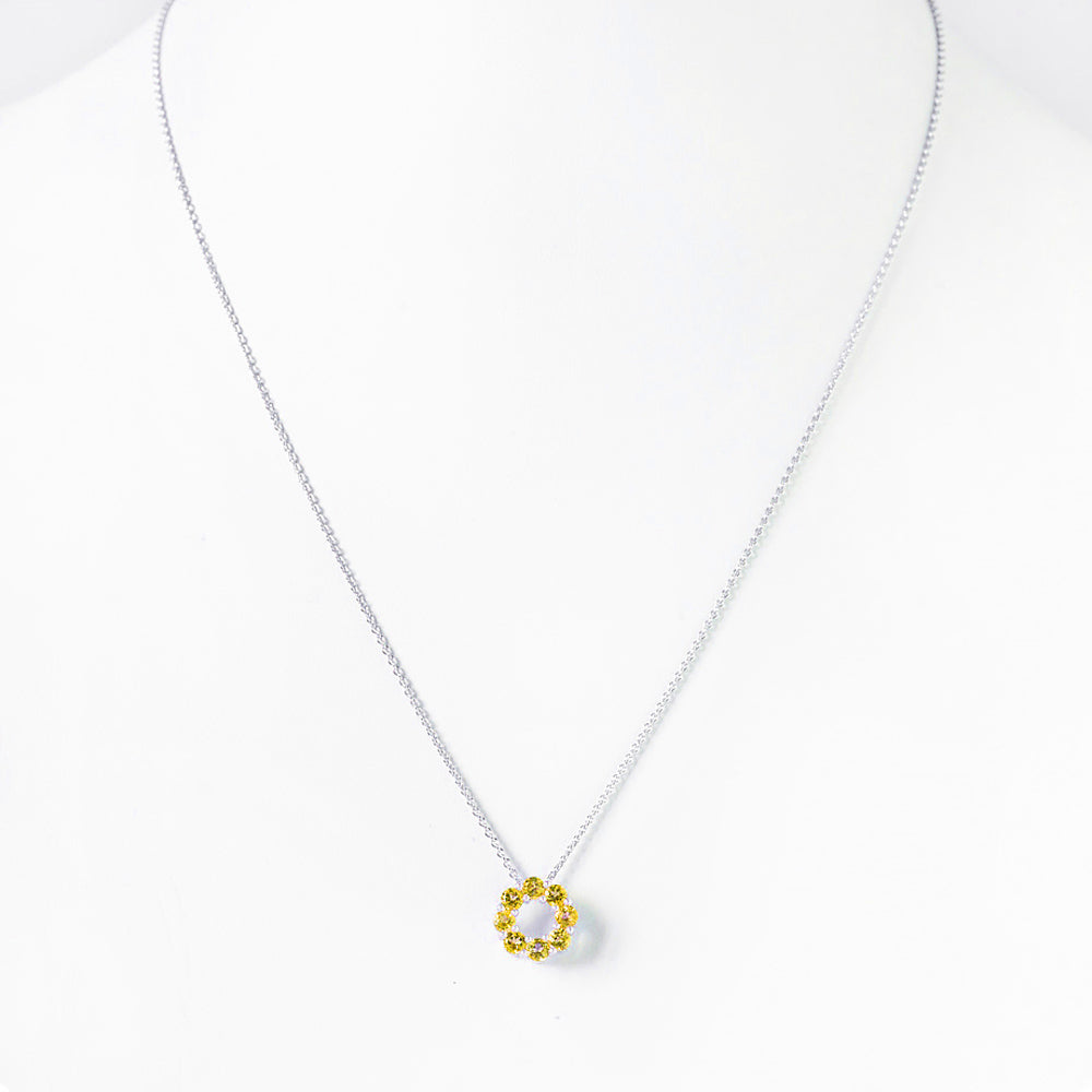 Circle of Life Necklace - Citrine