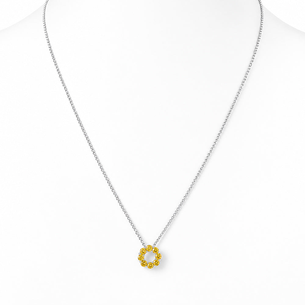 Circle of Life Necklace - Citrine - Victoria's Jewellery