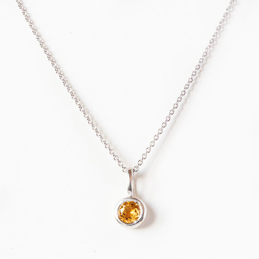 Lexi, a Citrine Necklace