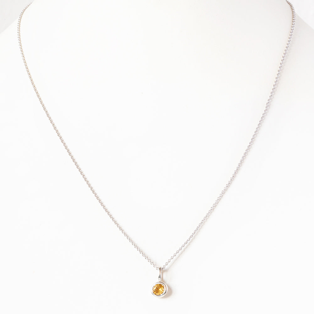 Lexi, a Citrine Necklace