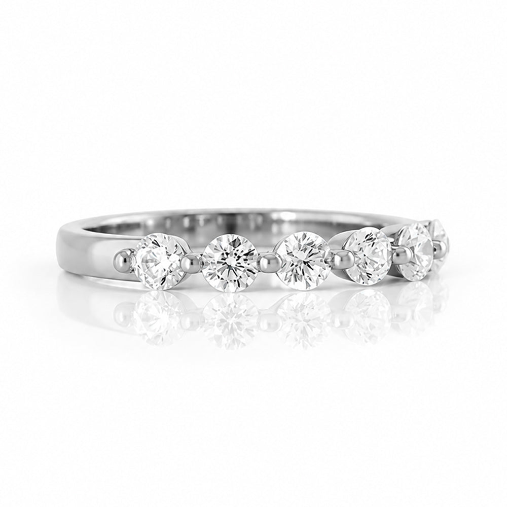 Ellie, Lab Diamond Half Eternity Ring - Victoria's Jewellery