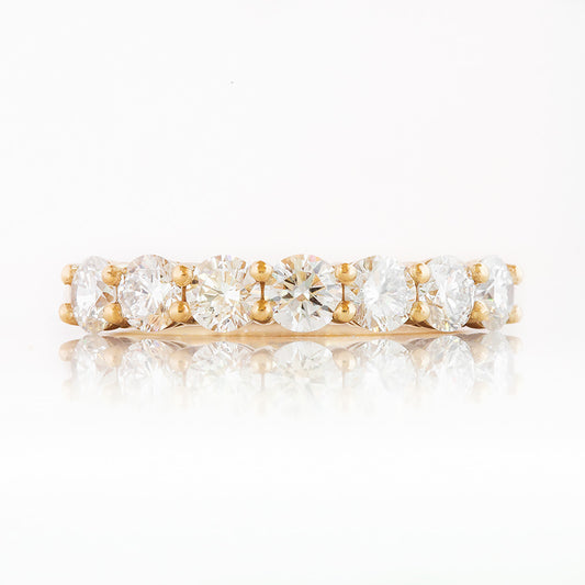 Seven, a Lab Diamond Half Eternity Ring