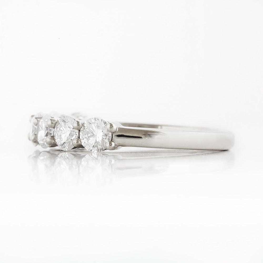 Seven, a Lab Diamond Half Eternity Ring