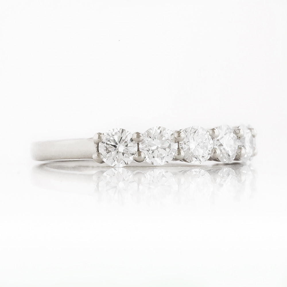 Seven, a Lab Diamond Half Eternity Ring