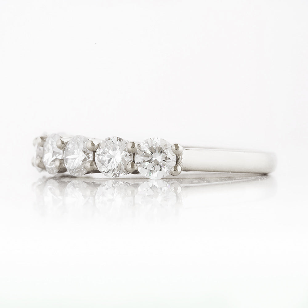 Seven, a Lab Diamond Half Eternity Ring