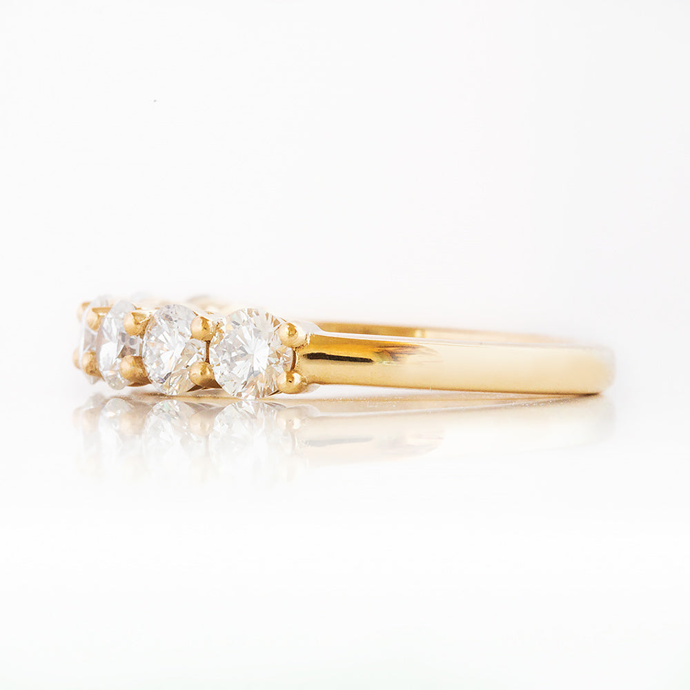 Seven, a Lab Diamond Half Eternity Ring