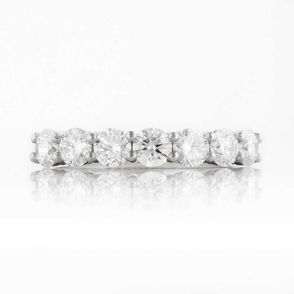 Seven, a Lab Diamond Half Eternity Ring