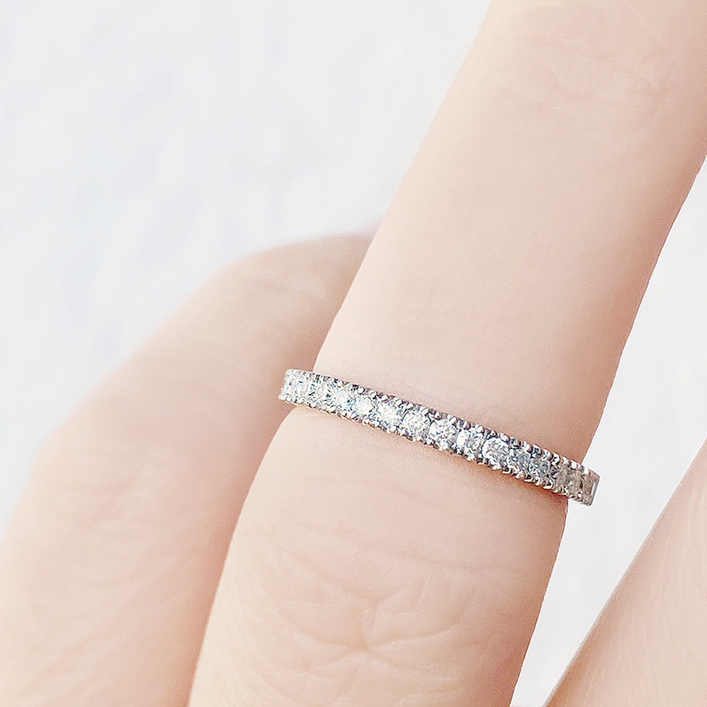 Emma, a Brilliant cut Lab Diamond Wedding Band