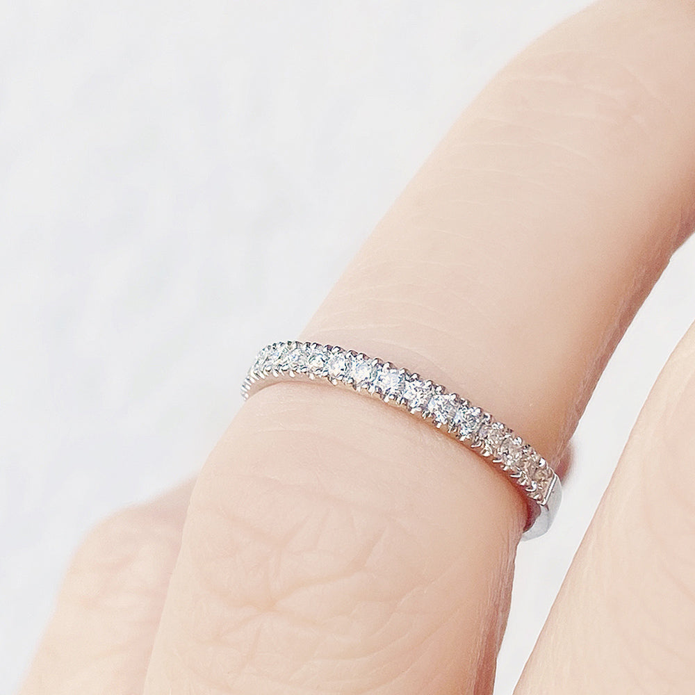 Emma, a Brilliant cut Lab Diamond Wedding Band