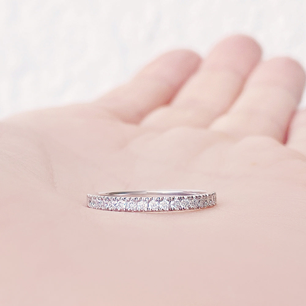 Emma, a Brilliant cut Lab Diamond Wedding Band
