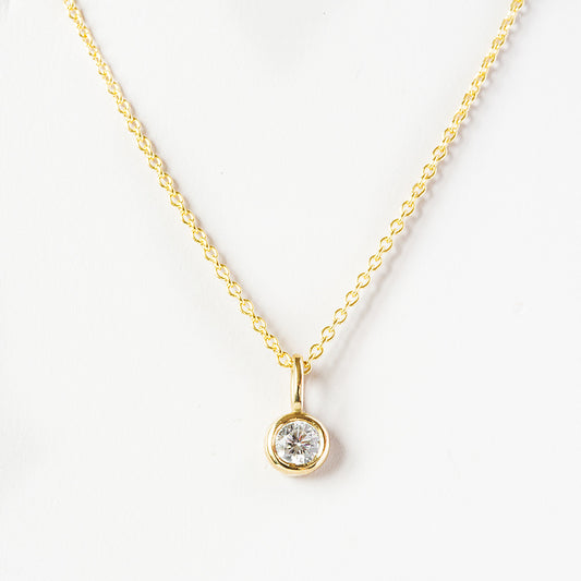 Lexi, a Round cut Lab Diamond Necklace