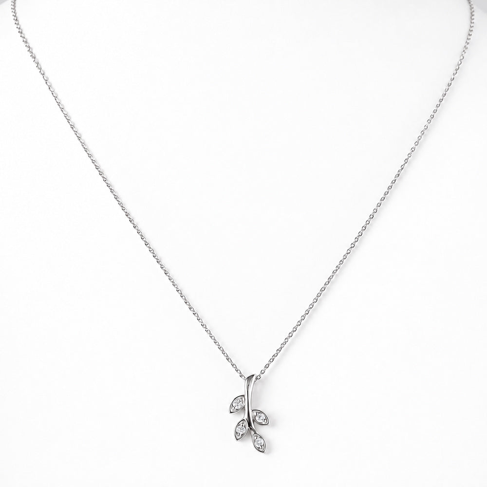 Fern, Lab Diamond Pendant