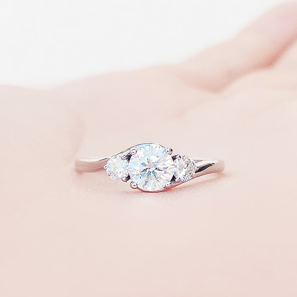 Ava, a Lab Diamond Trilogy Ring - Victoria's Jewellery