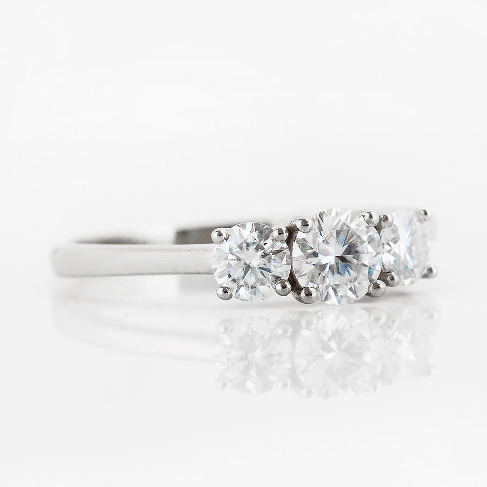 Aria, a Lab Diamond Trilogy Ring - 1ct - Victoria's Jewellery