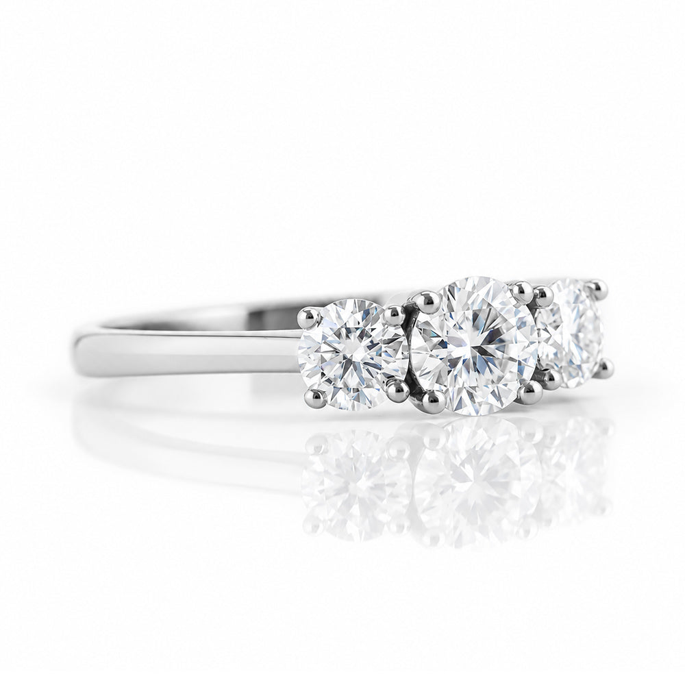 Aria, a Lab Diamond Trilogy Ring - 1ct - Victoria's Jewellery