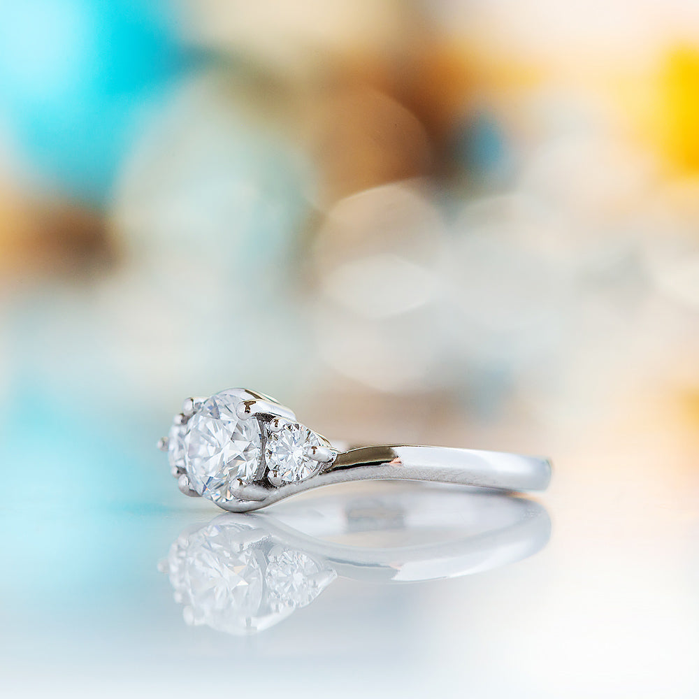Ava, a Lab Diamond Trilogy Ring - Victoria's Jewellery
