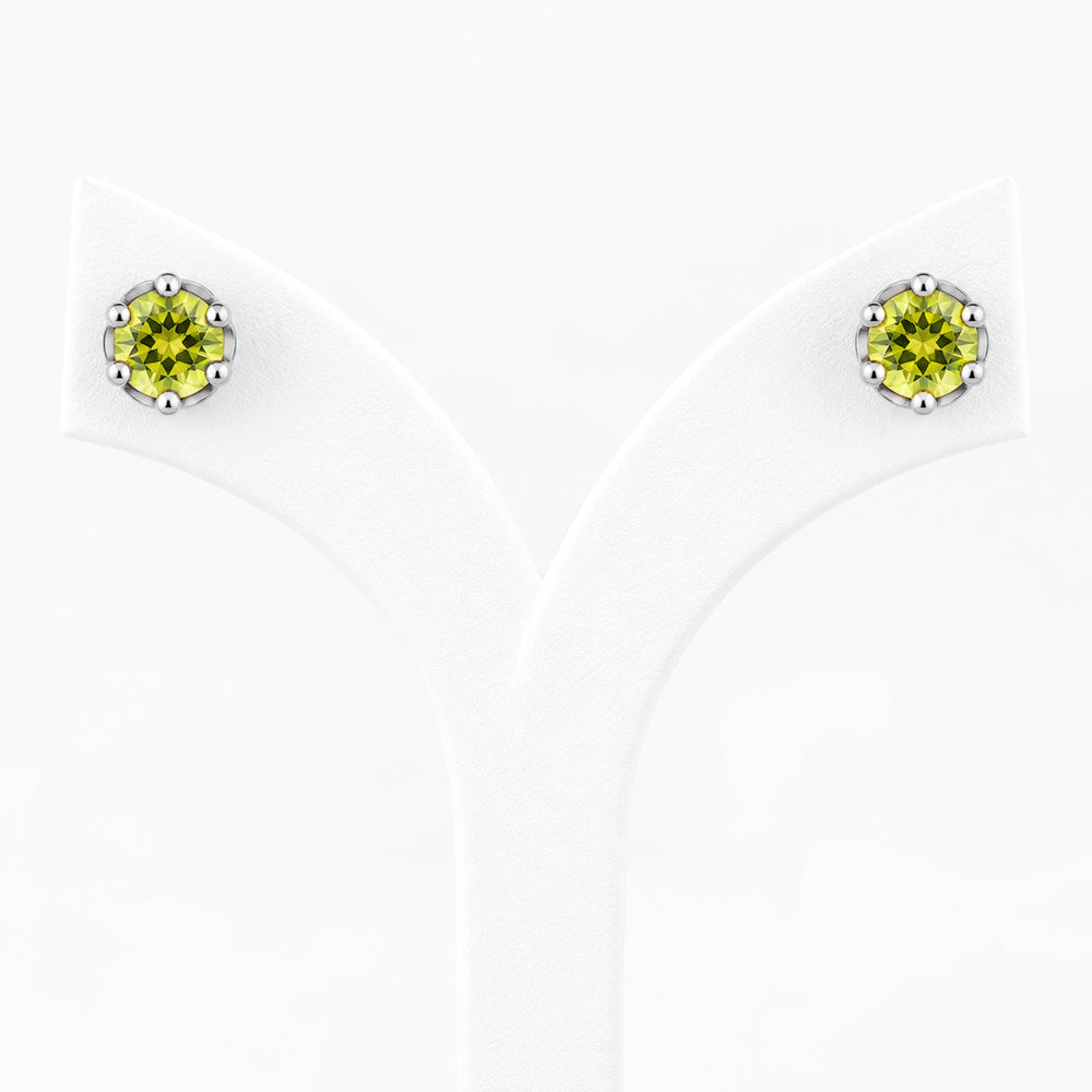 Bella, a Peridot Stud Earring - Victoria's Jewellery