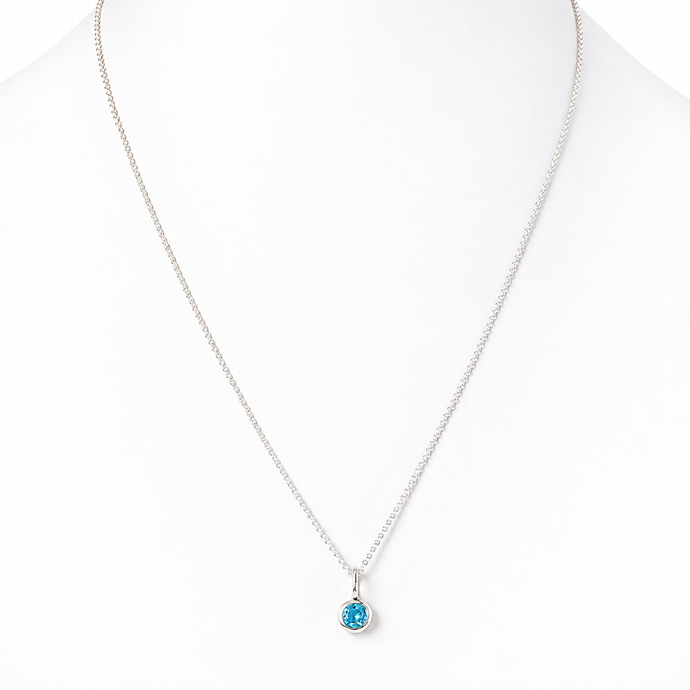 Lexi, Swiss Blue Topaz Pendant