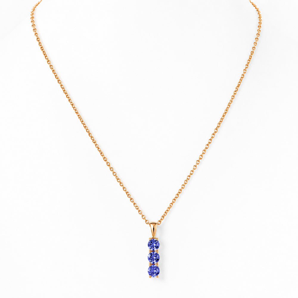 Rio, a Tanzanite Trilogy Pendant