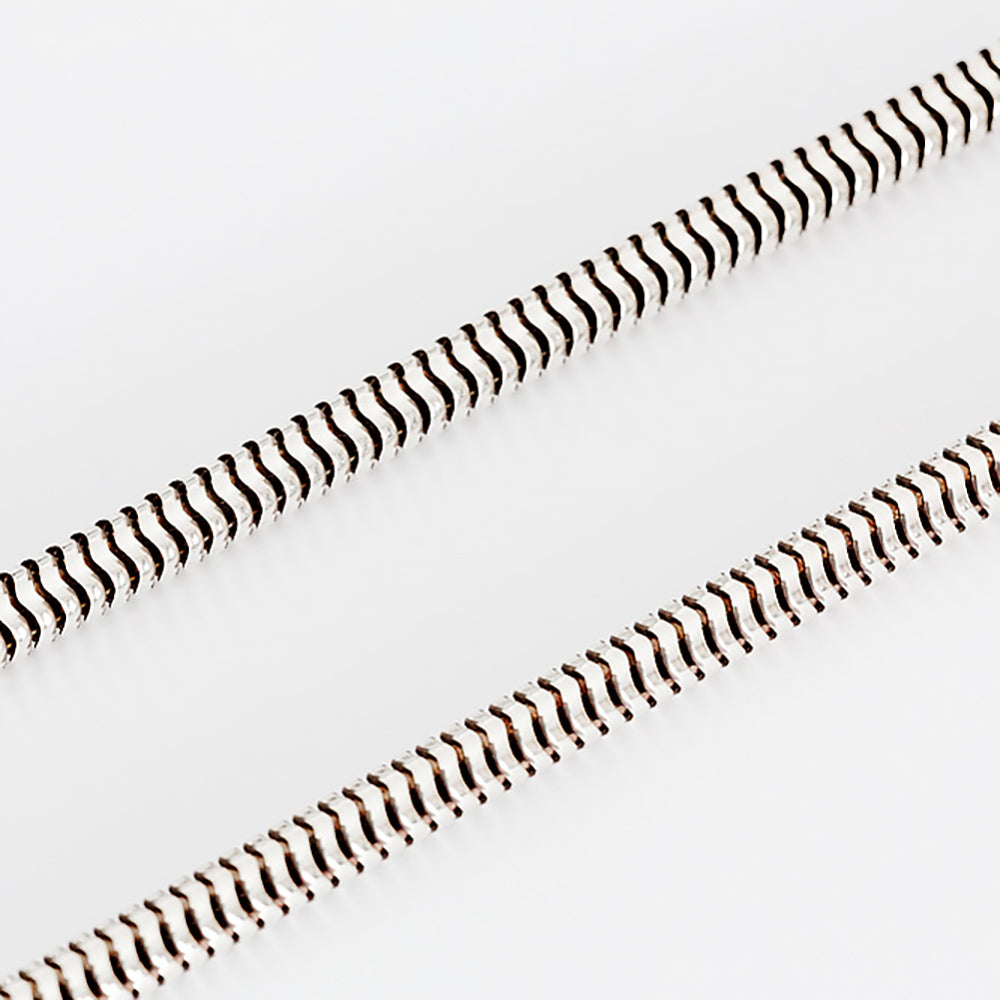 Sterling Silver Snake Chain - 50cm - Victoria's Jewellery