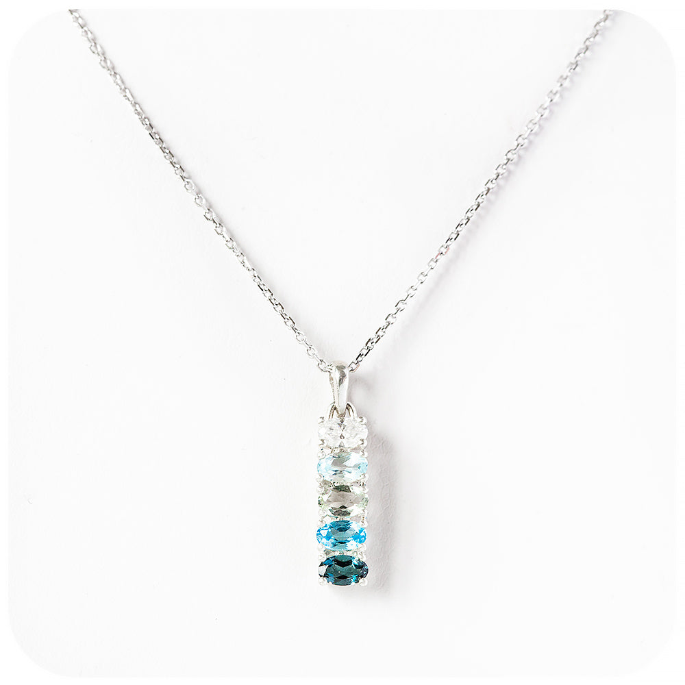 The Eternity, Topaz and Moissanite Pendant