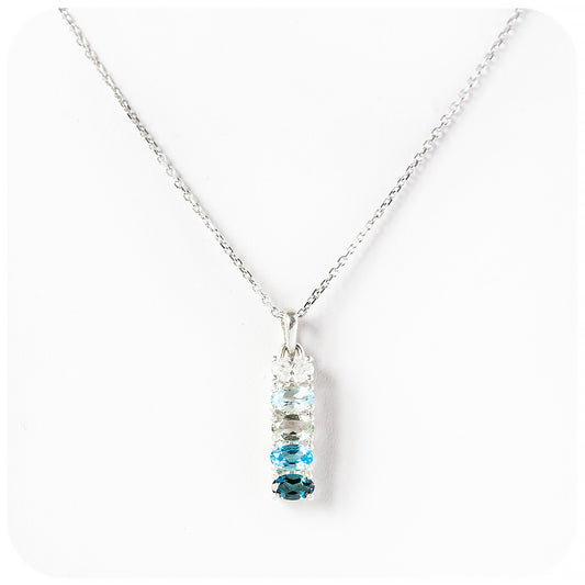 The Eternity, Topaz and Moissanite Pendant
