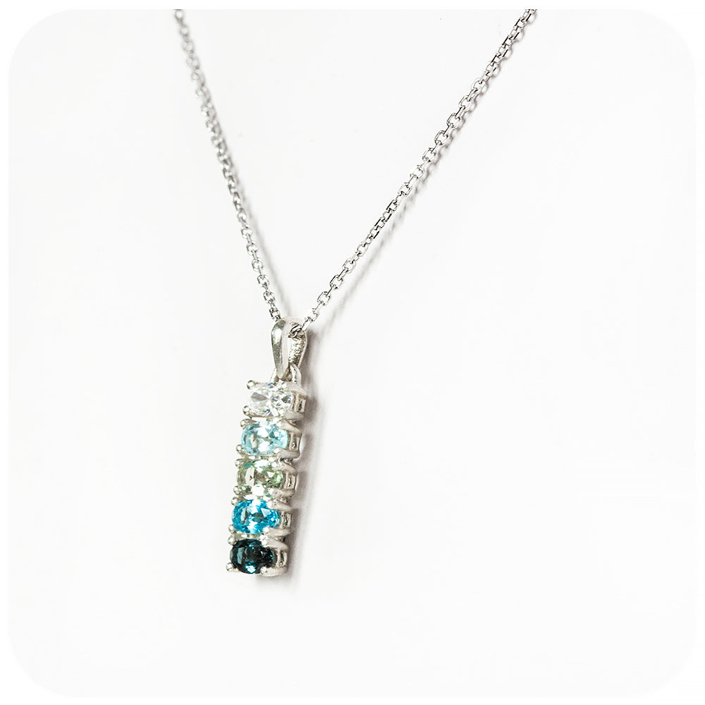 The Eternity, Topaz and Moissanite Pendant