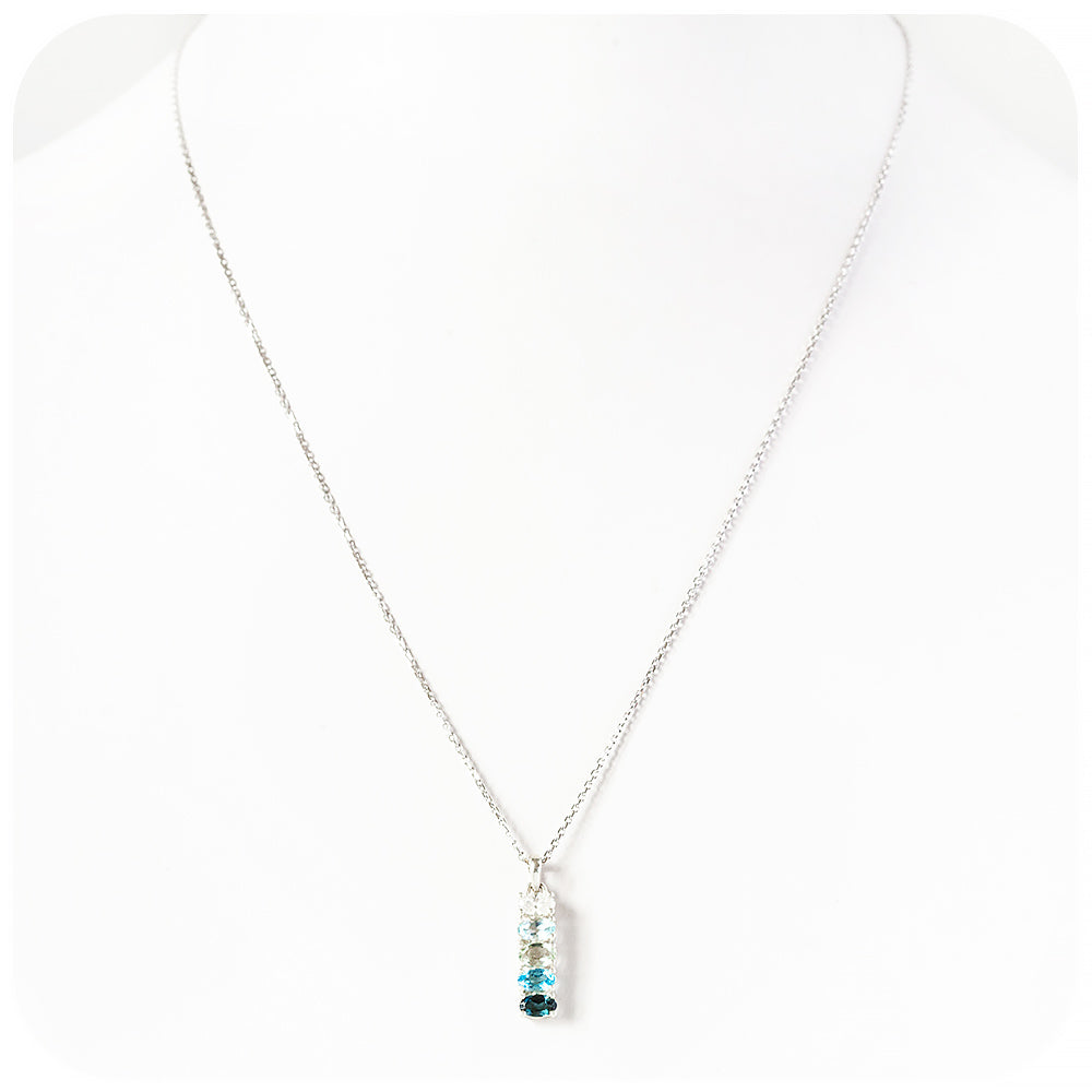 The Eternity, Topaz and Moissanite Pendant