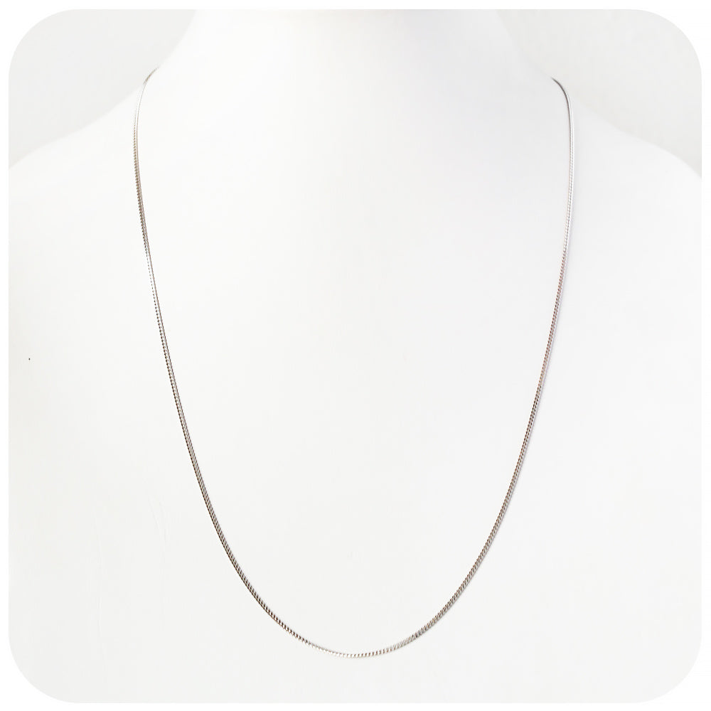 White Gold Curb Chain
