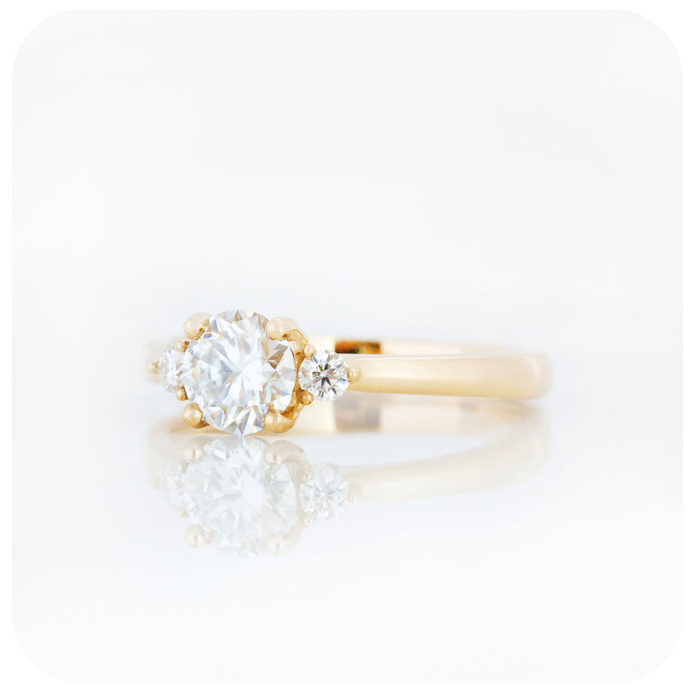 Lea Wedding Ring Set with Moissanite