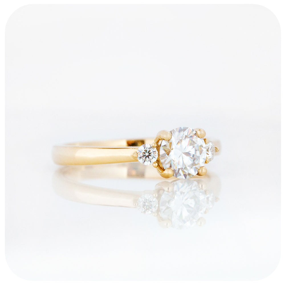 Lea Wedding Ring Set with Moissanite