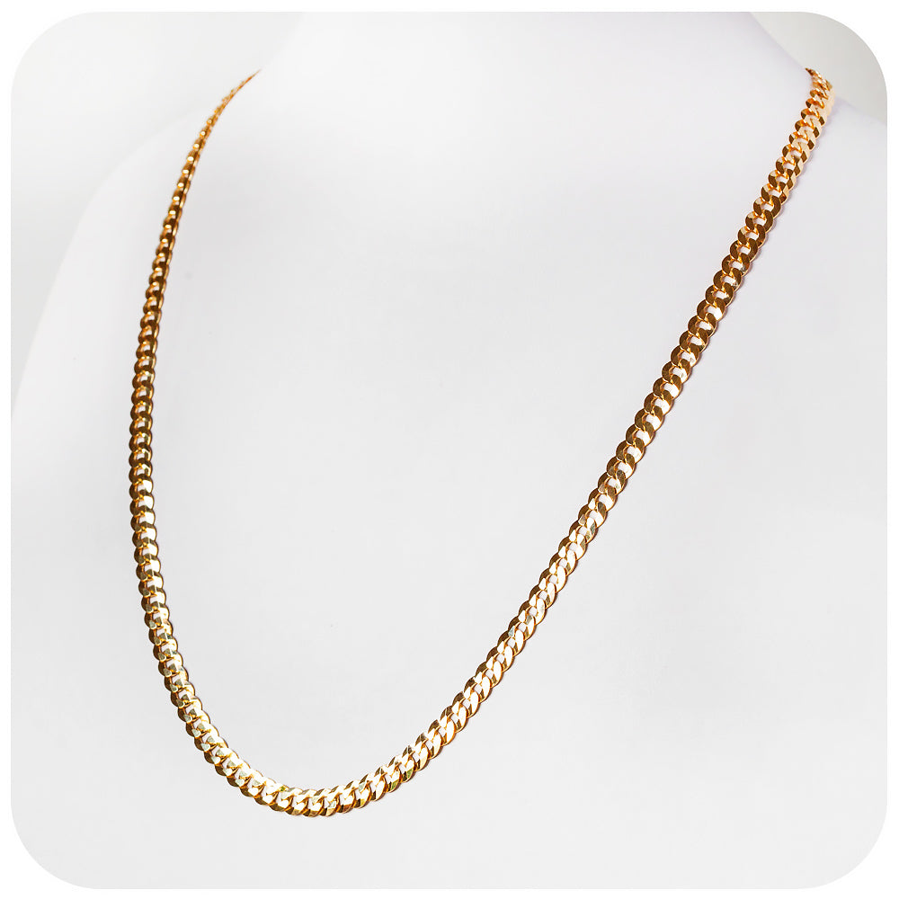 Yellow Gold Curb Chain - 5.9mm