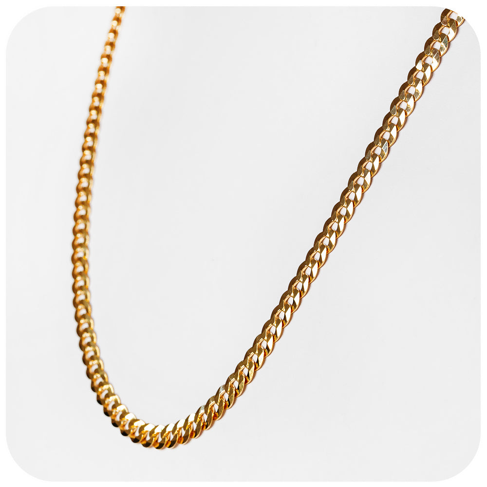Yellow Gold Curb Chain - 5.9mm