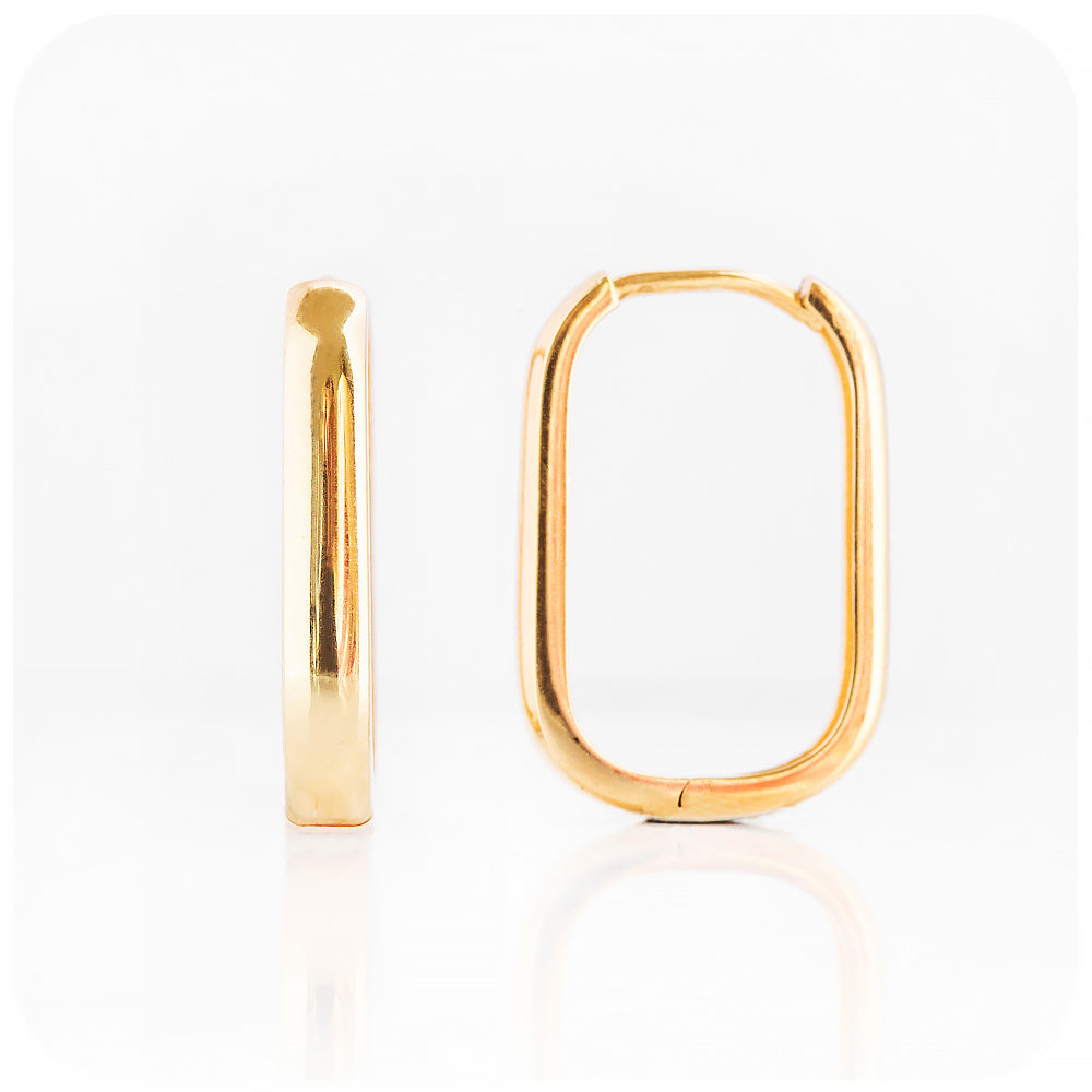 The Tube, 9k Yellow Gold Huggie Earrings