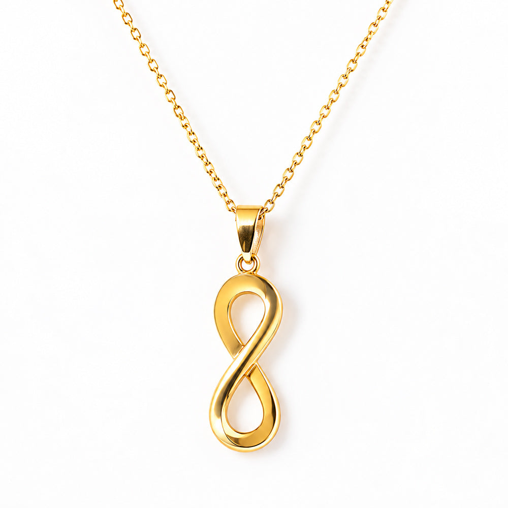 Infinity Pendant in Yellow Gold