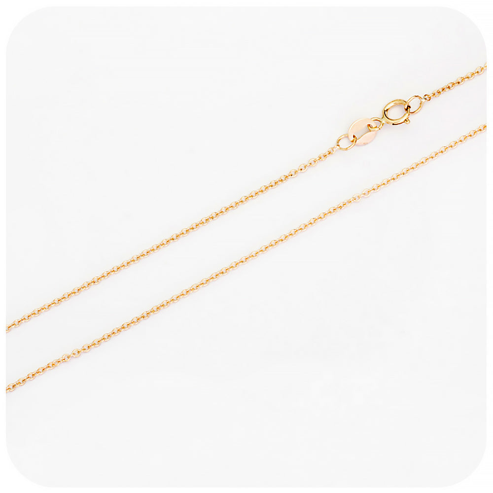9k Yellow Gold Rolo Bracelet - 2mm