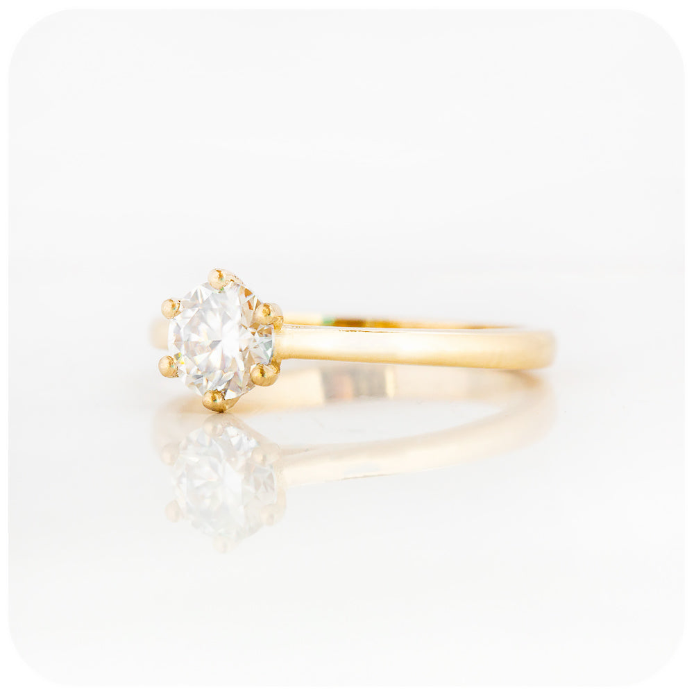 The 6 Claw Brilliant cut Diamond Ring - 0.50ct