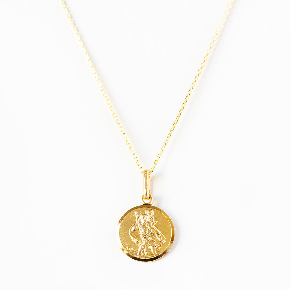 Yellow Gold St Christopher Pendant