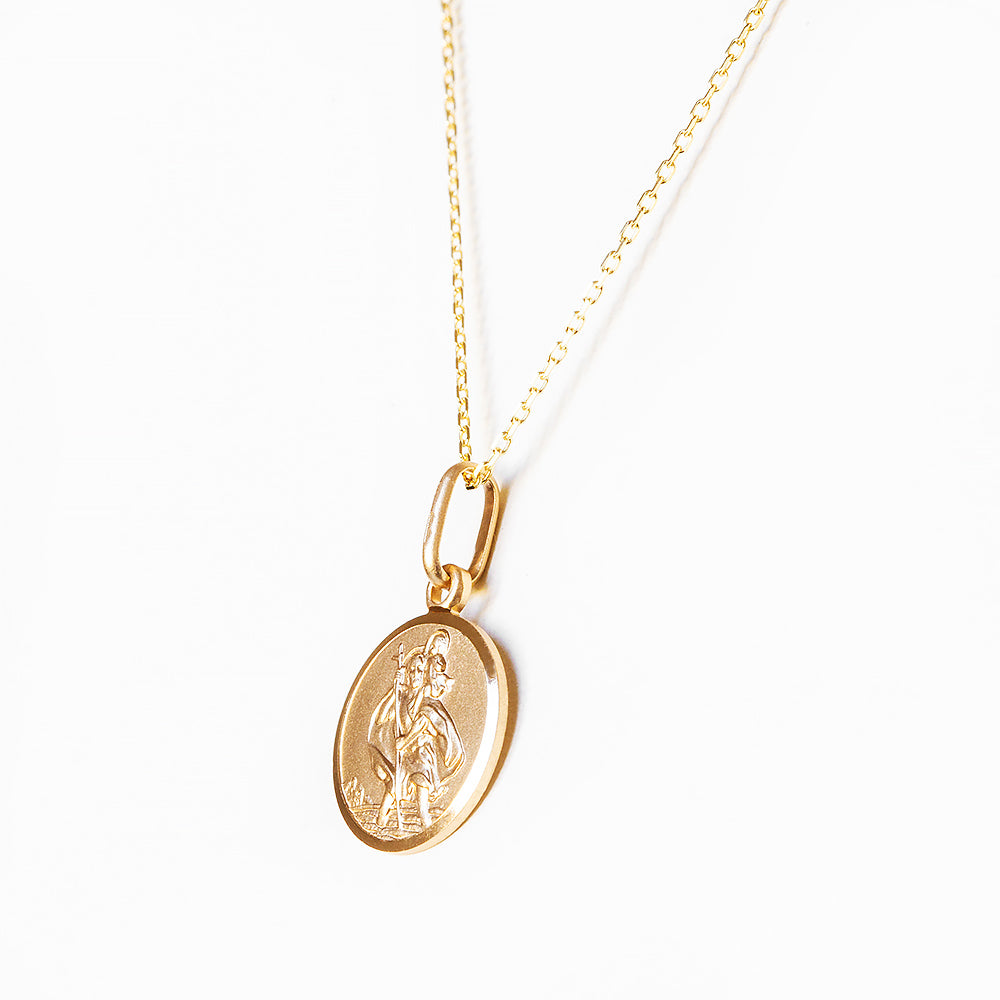 Yellow Gold St Christopher Pendant