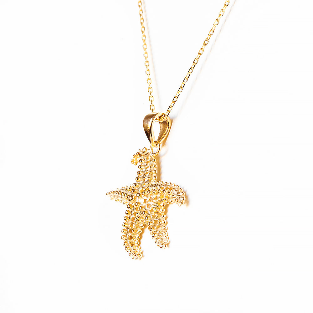 Yellow Gold Starfish Pendant