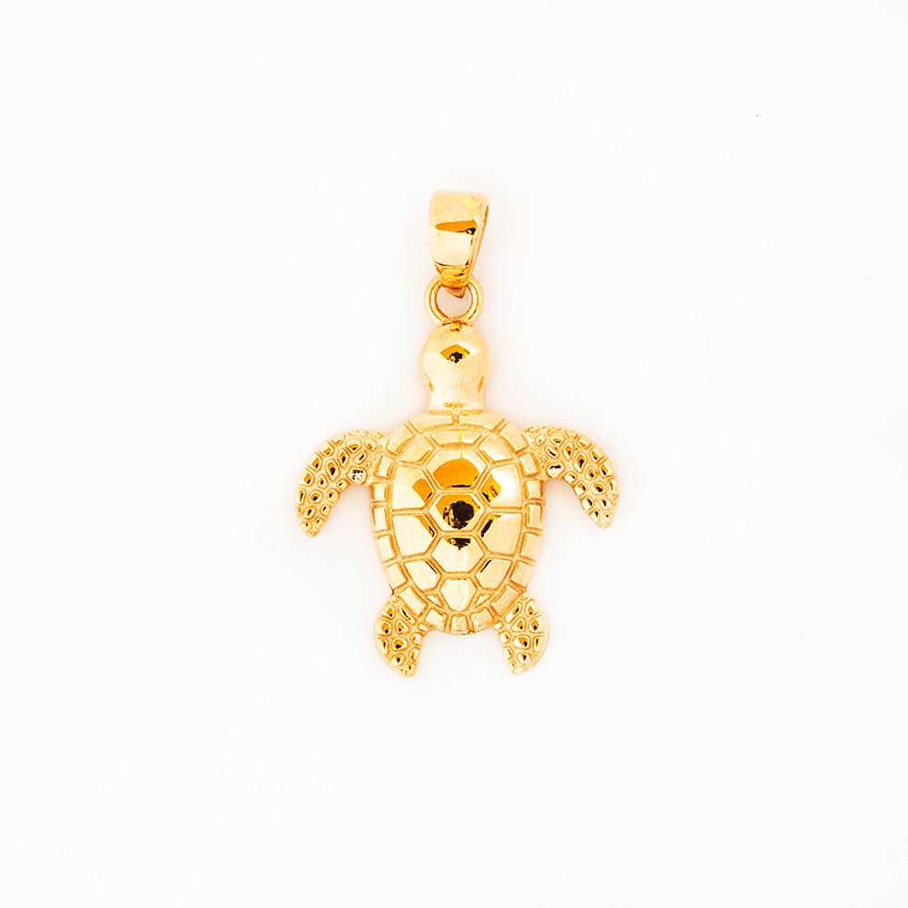 Yellow Gold Turtle Pendant