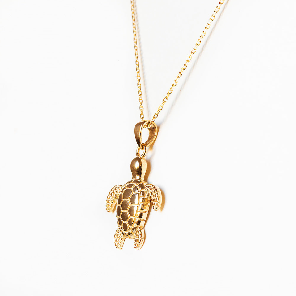 Yellow Gold Turtle Pendant