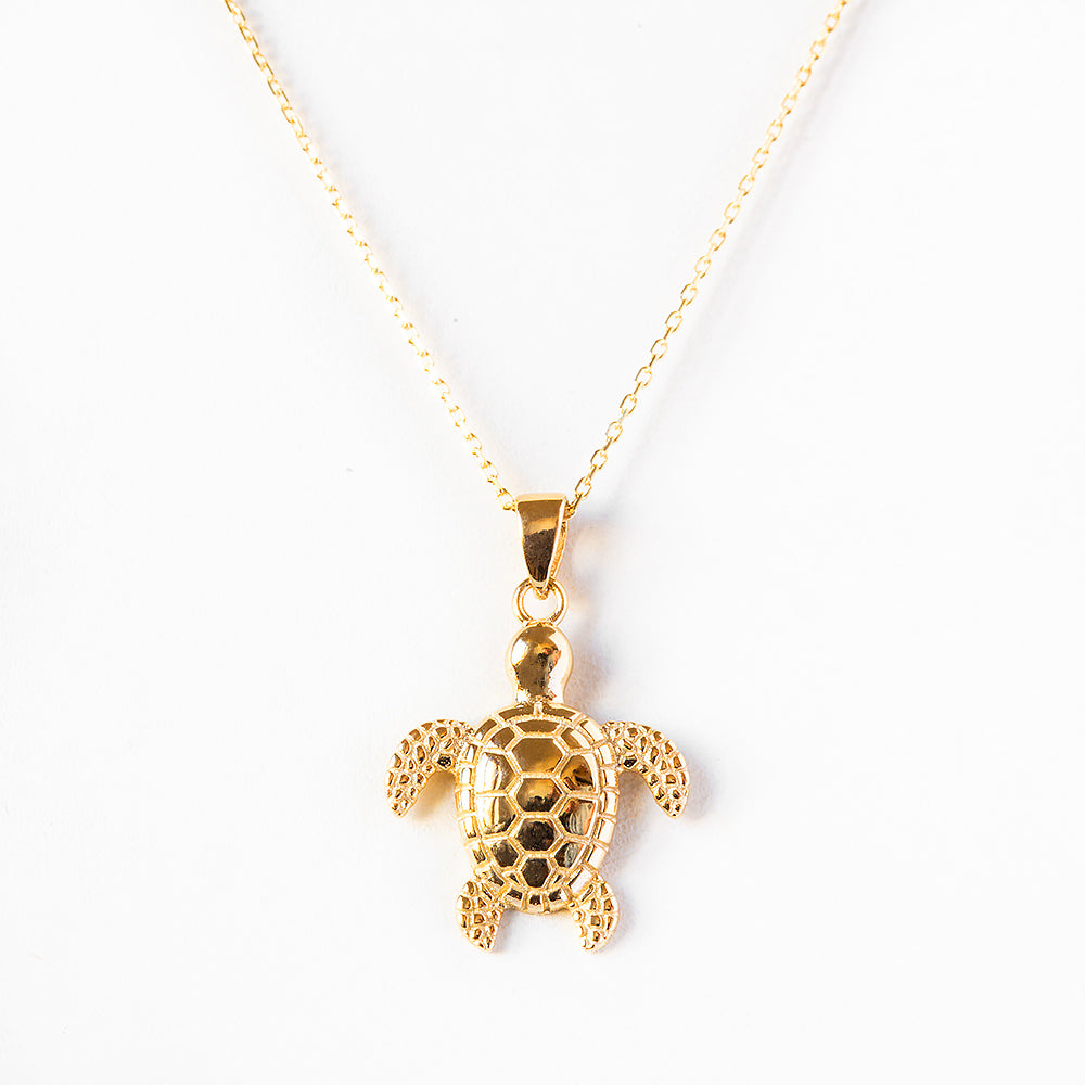 Yellow Gold Turtle Pendant